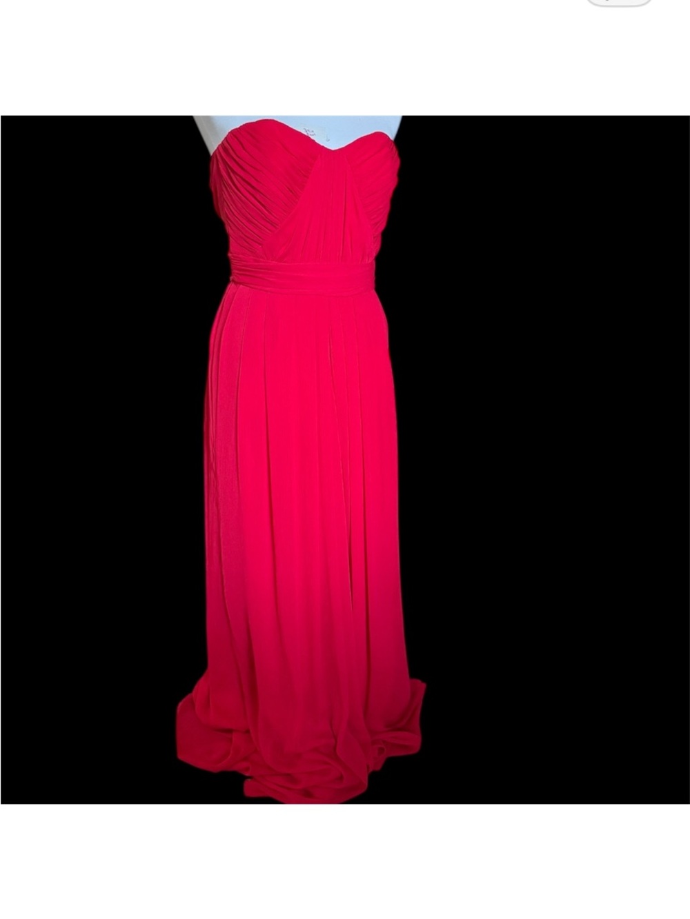 Badgley Mischka Fluorescent Chiffon Gown Size 2 Like New